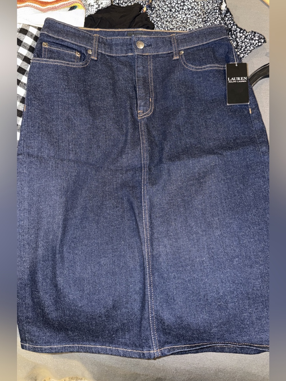 Lauren Ralph Denim Skirt